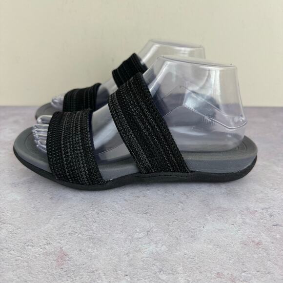 Dearfoams Sandals Women's 7.5  Blaire Low Foam Double Band Slide Comfort Beach - Picture 2 of 11